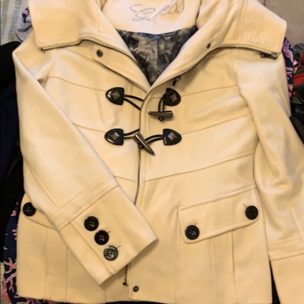 Wool coat military theme